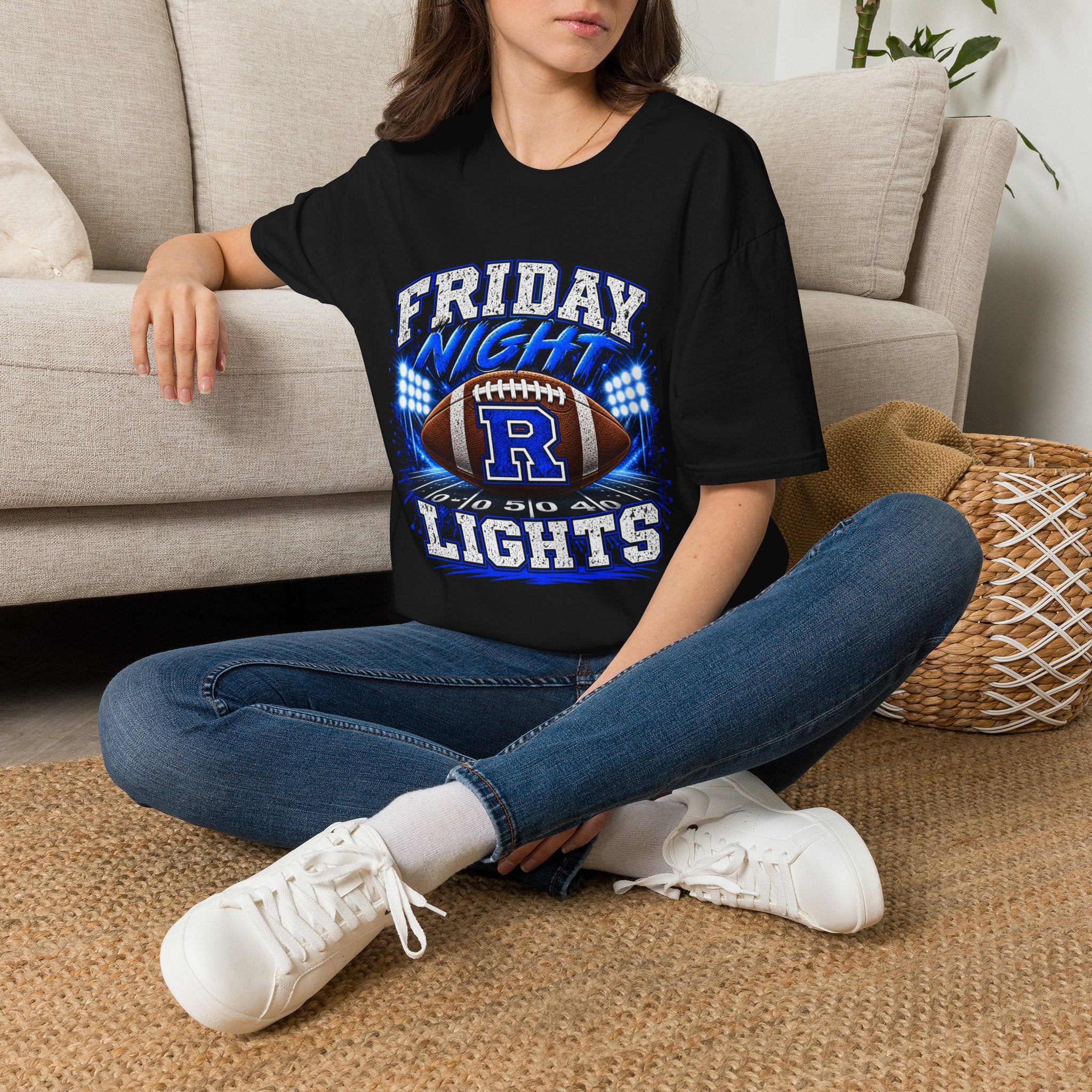 Friday Night Lights Football T-Shirt — High School Game Day Tee