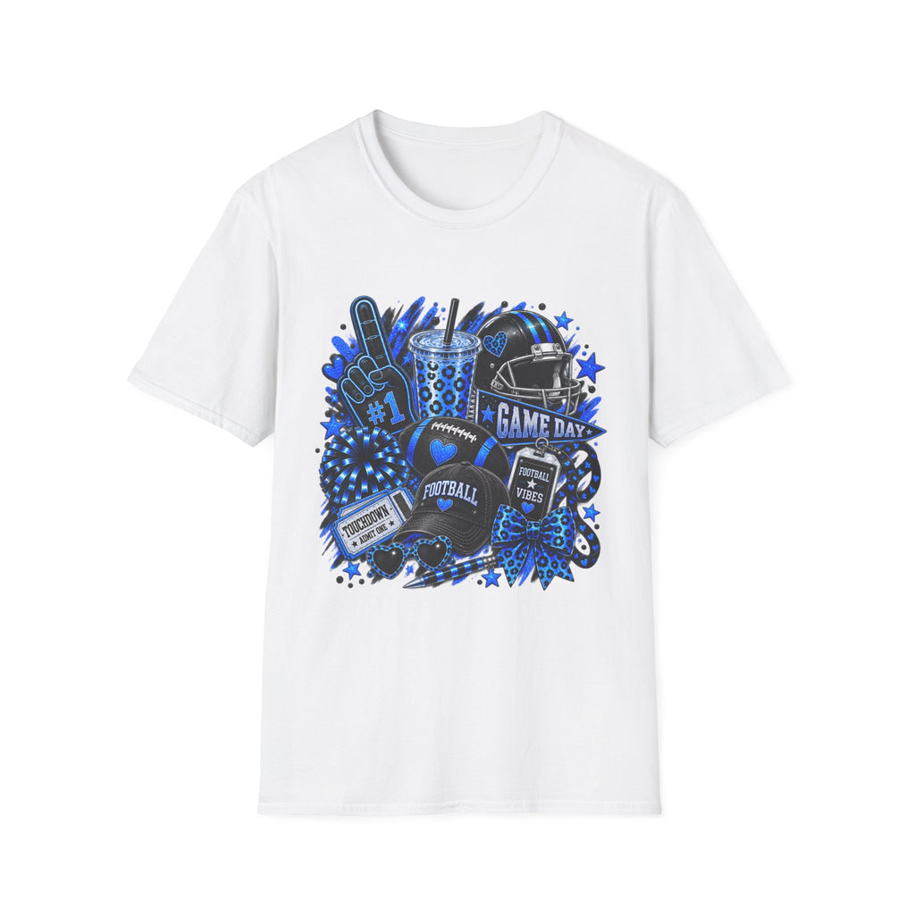 Game Day Football T-Shirt — "Game Day" Helmet, Foam Finger & Team Spirit Design