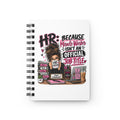 HR Miracle Worker Spiral Journal — Funny Human Resources Gift Notebook