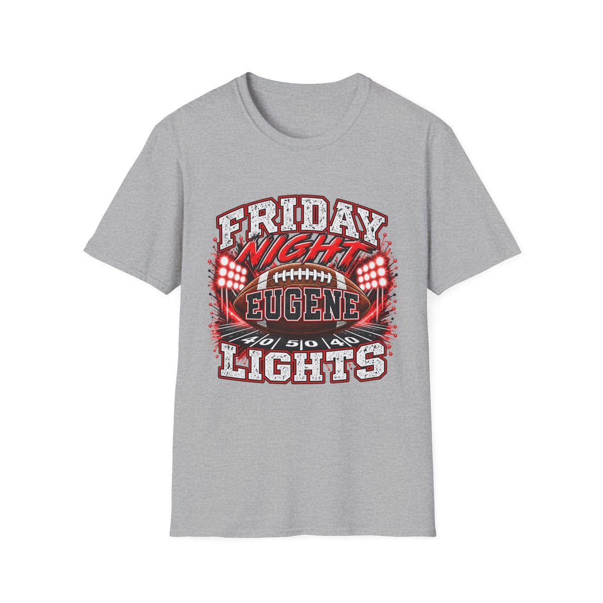 Friday Night Lights Eugene Football T-Shirt — High School Game Day Tee