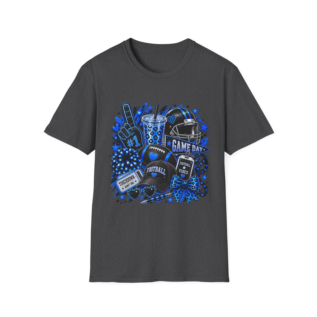 Game Day Football T-Shirt — "Game Day" Helmet, Foam Finger & Team Spirit Design