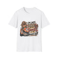 Snack Mom Leopard Graphic T-Shirt — "I'm Just Here for the Snacks"