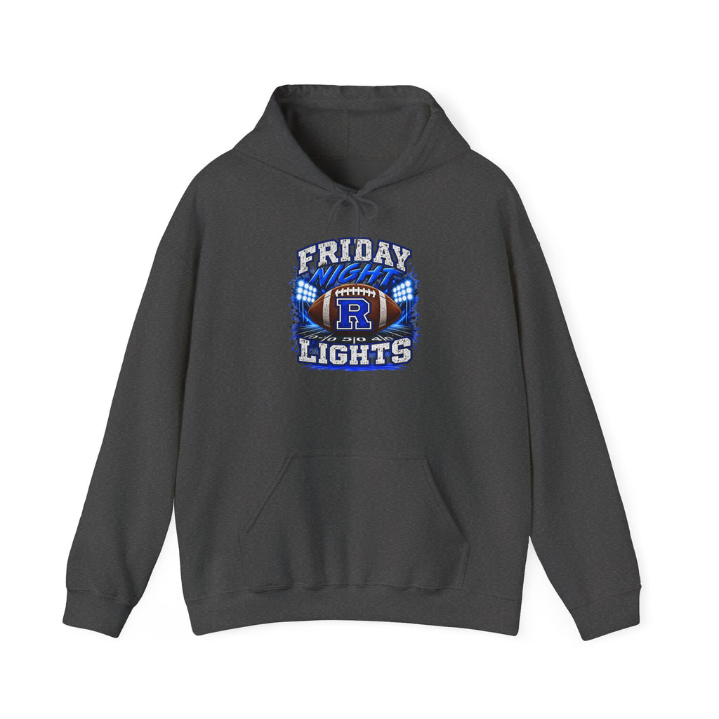 Friday Night Lights Football Hoodie - Blue R School Logo