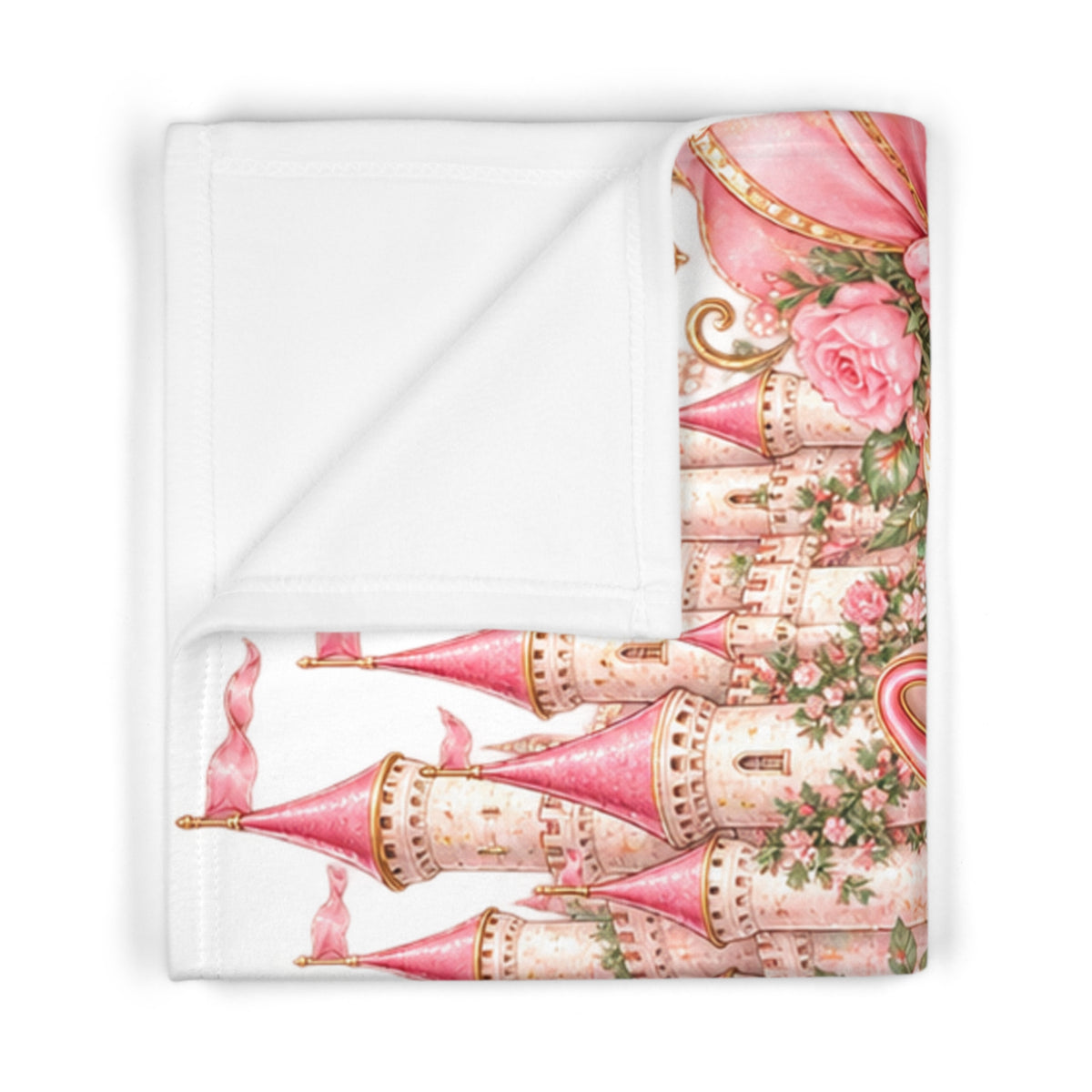 Personalized Princess Baby Blanket – "Charlotte Lee" Soft Fleece Keepsake