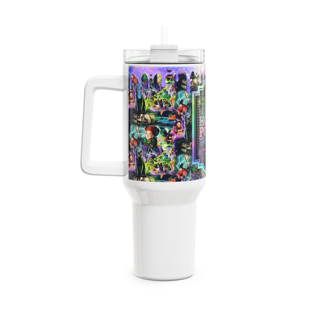 Hocus Pocus 40oz Tumbler — Holographic Witchcraft Apothecary Travel Mug