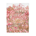Personalized Princess Baby Blanket – "Charlotte Lee" Soft Fleece Keepsake