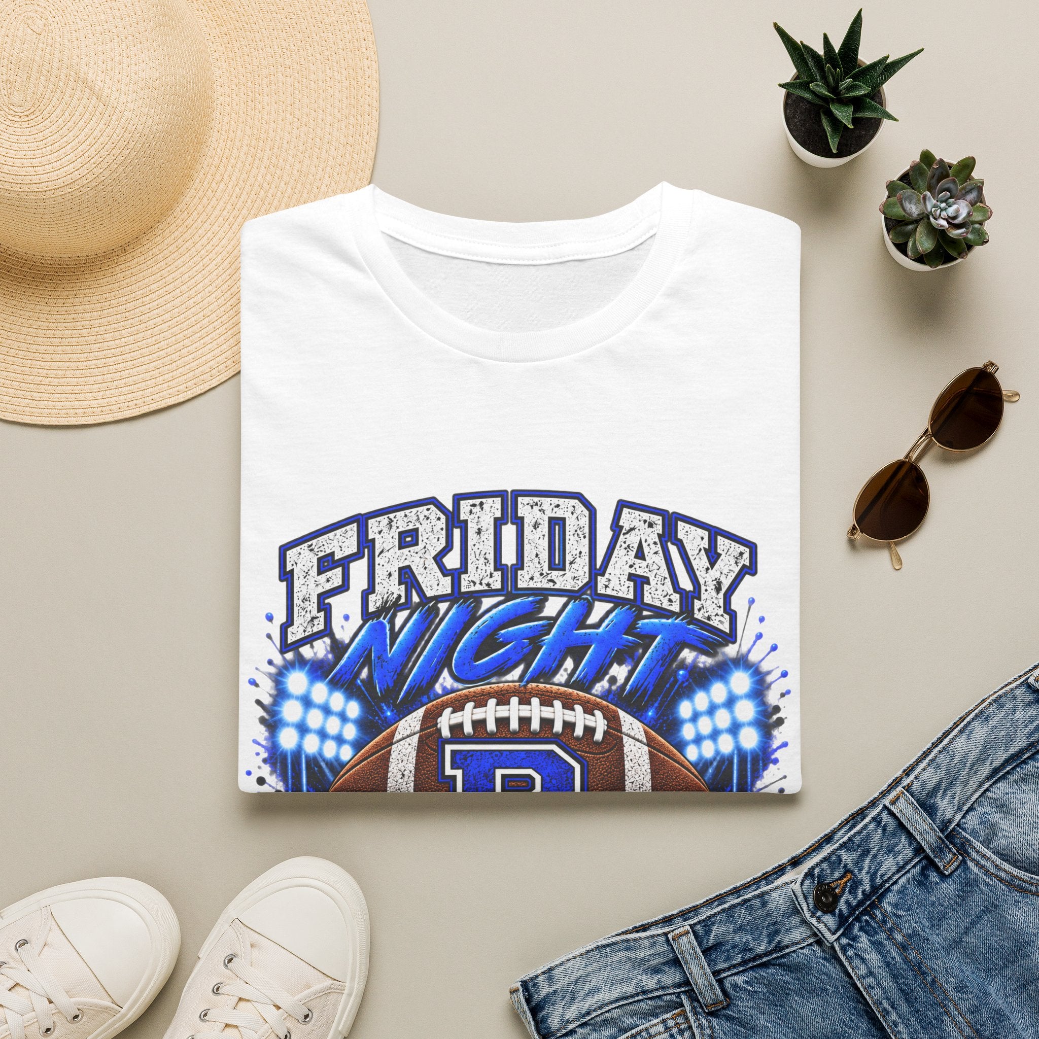 Friday Night Lights Football T-Shirt — High School Game Day Tee