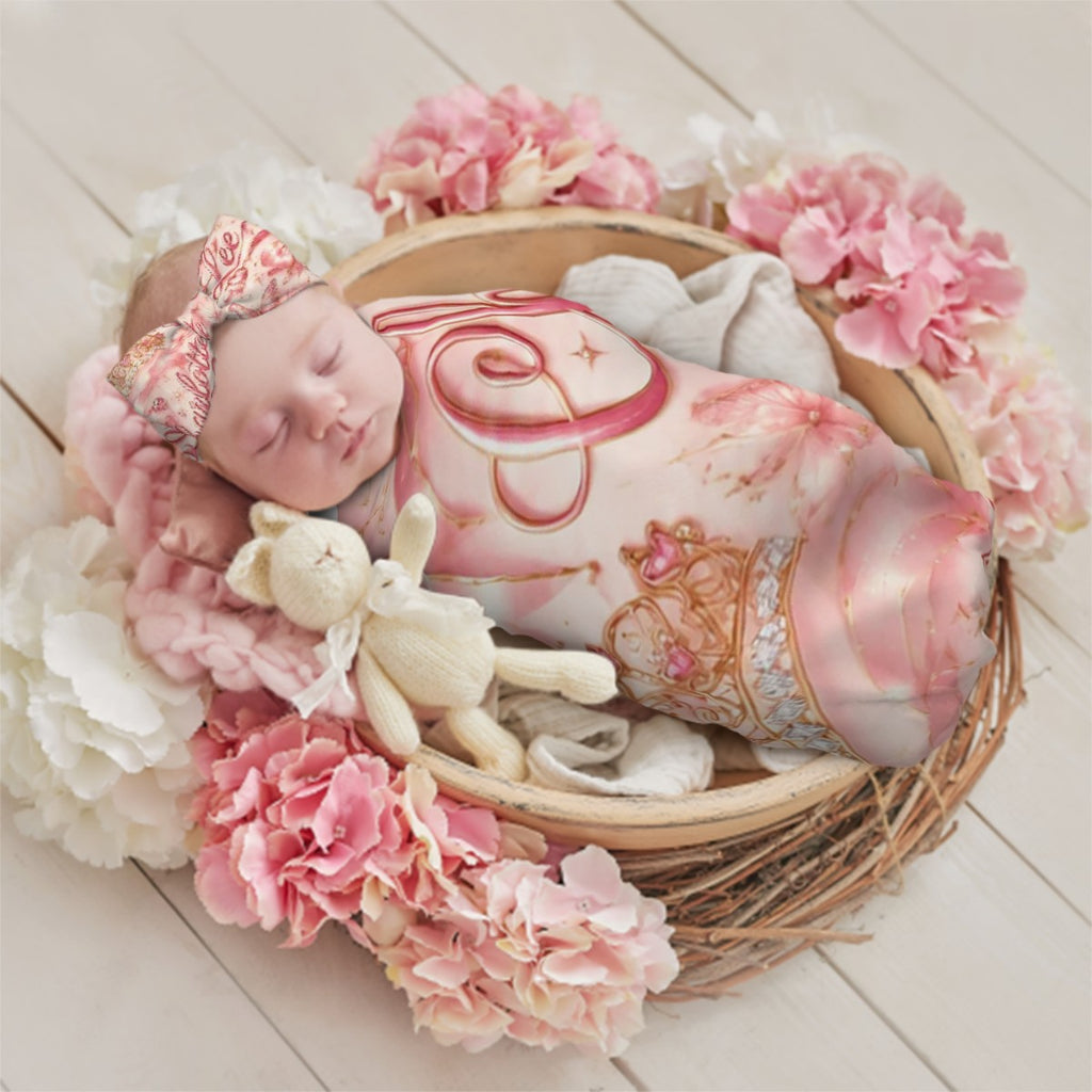 Baby Headbands  Swaddle Blanket Set BabyBundleCharloette CharlotteLee5314x5314