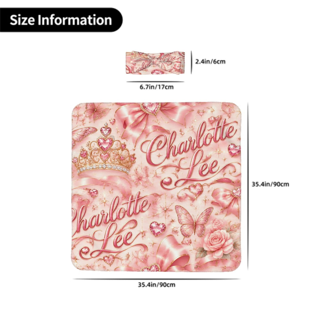 Baby Headbands  Swaddle Blanket Set BabyBundleCharloette CharlotteLee5314x5314